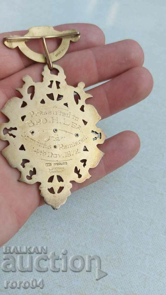 Delivery of MASONIC ORDER - MEDAL - SILVER Delivery of MASONIC ORDER - MEDAL - SILVER