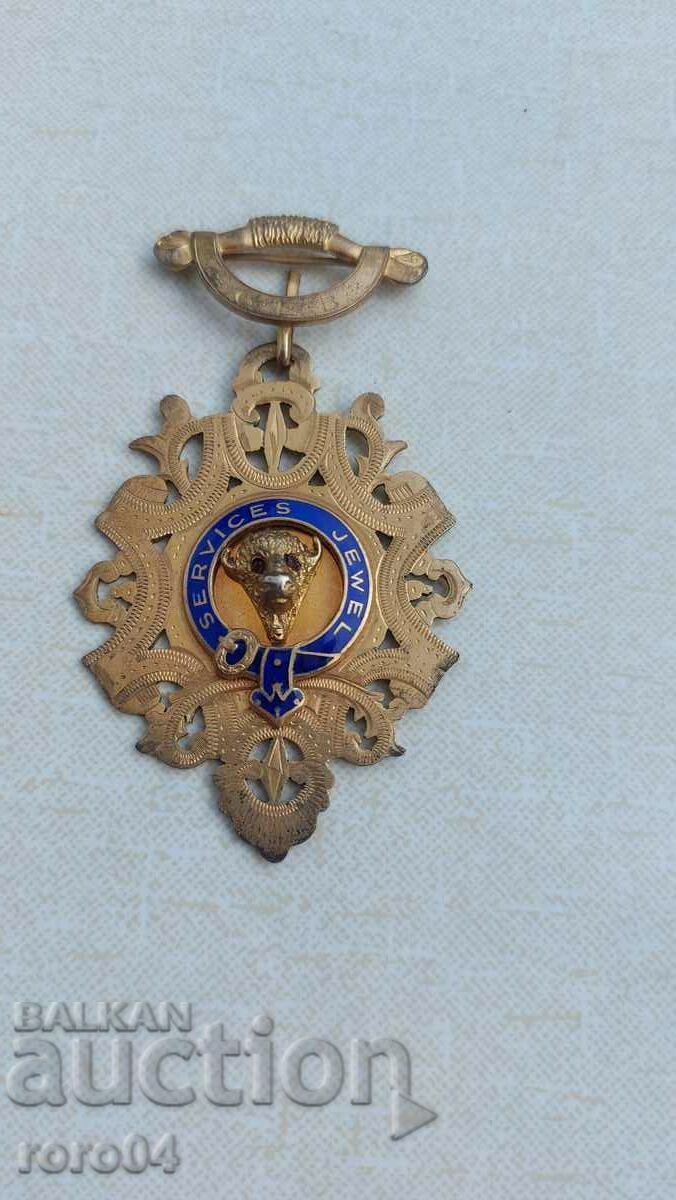 ORDINUL MASONIC - MEDALIA - ARGINT