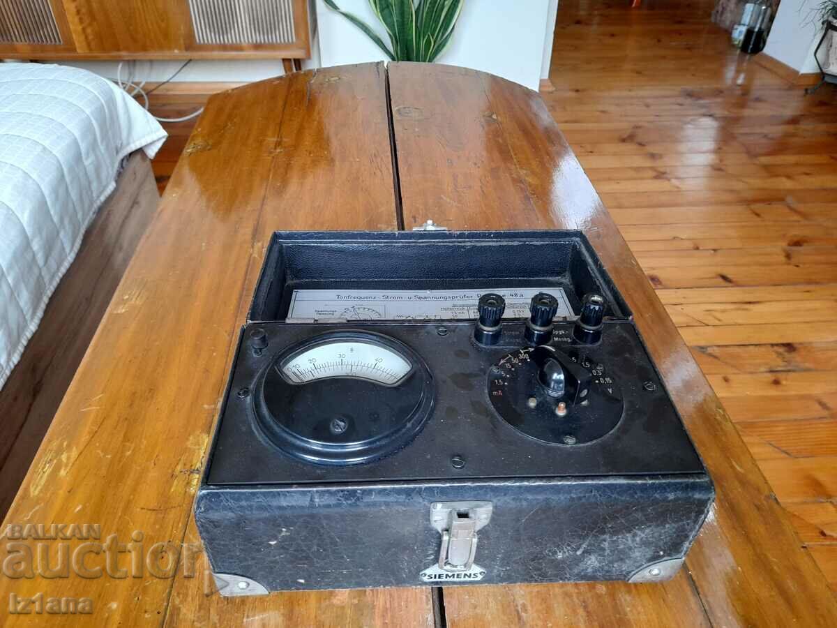 Auction  Old Voltmeter, Milliammeter Siemens