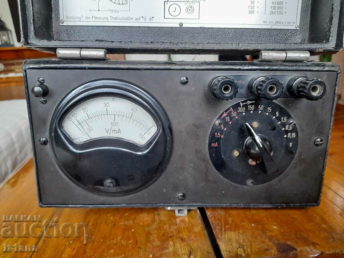 Delivery of Old Voltmeter, Milliammeter Siemens