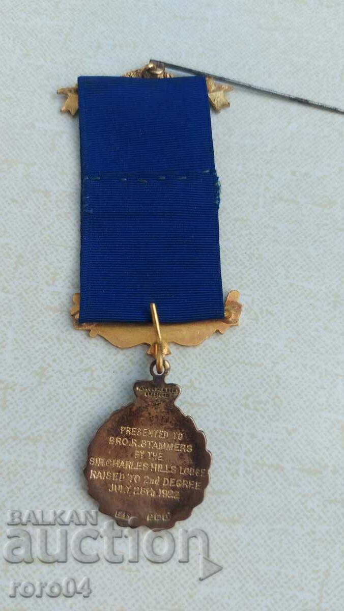 Delivery of MASONIC ORDER - MEDAL - SILVER Delivery of MASONIC ORDER - MEDAL - SILVER