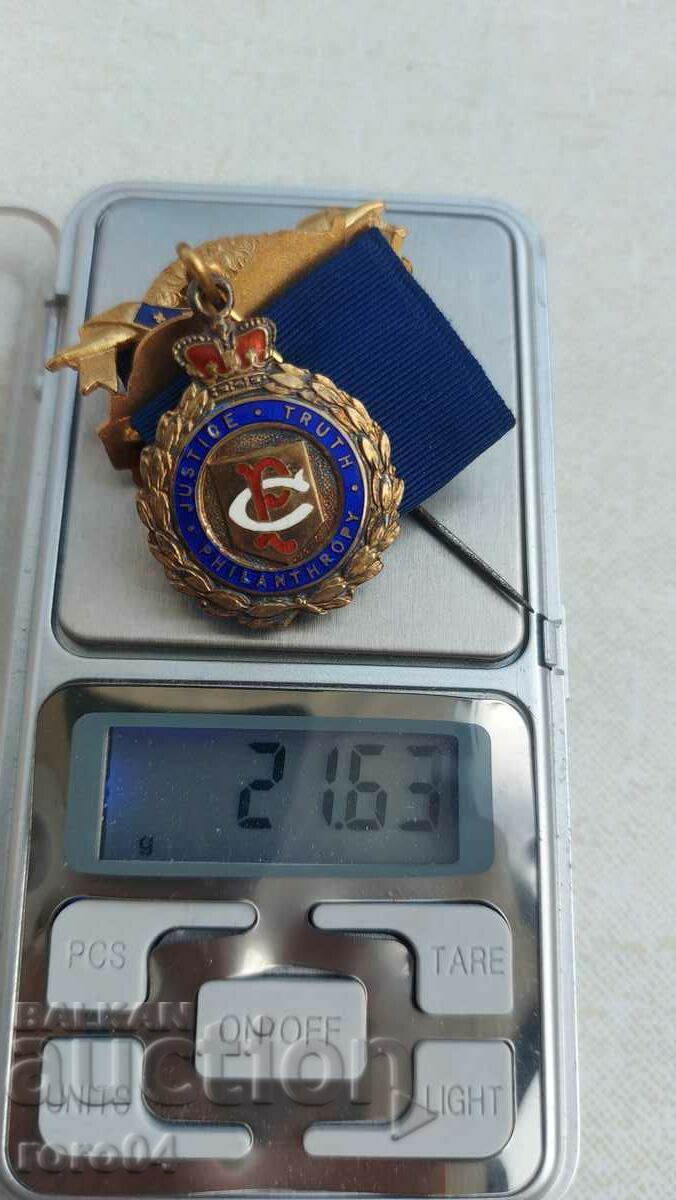 MASONIC ORDER - MEDAL - SILVER - 7 MASONIC ORDER - MEDAL - SILVER - 7