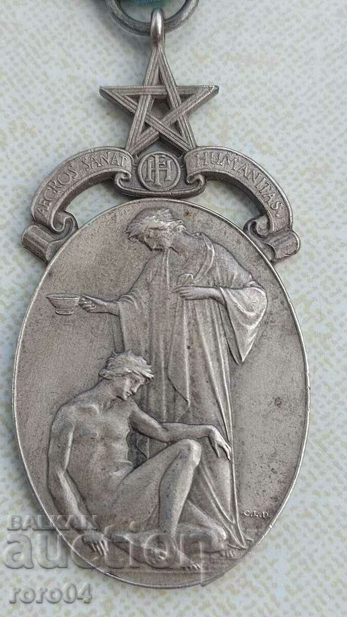 Auction MASONIC ORDER - MEDAL - SILVER Auction MASONIC ORDER - MEDAL - SILVER