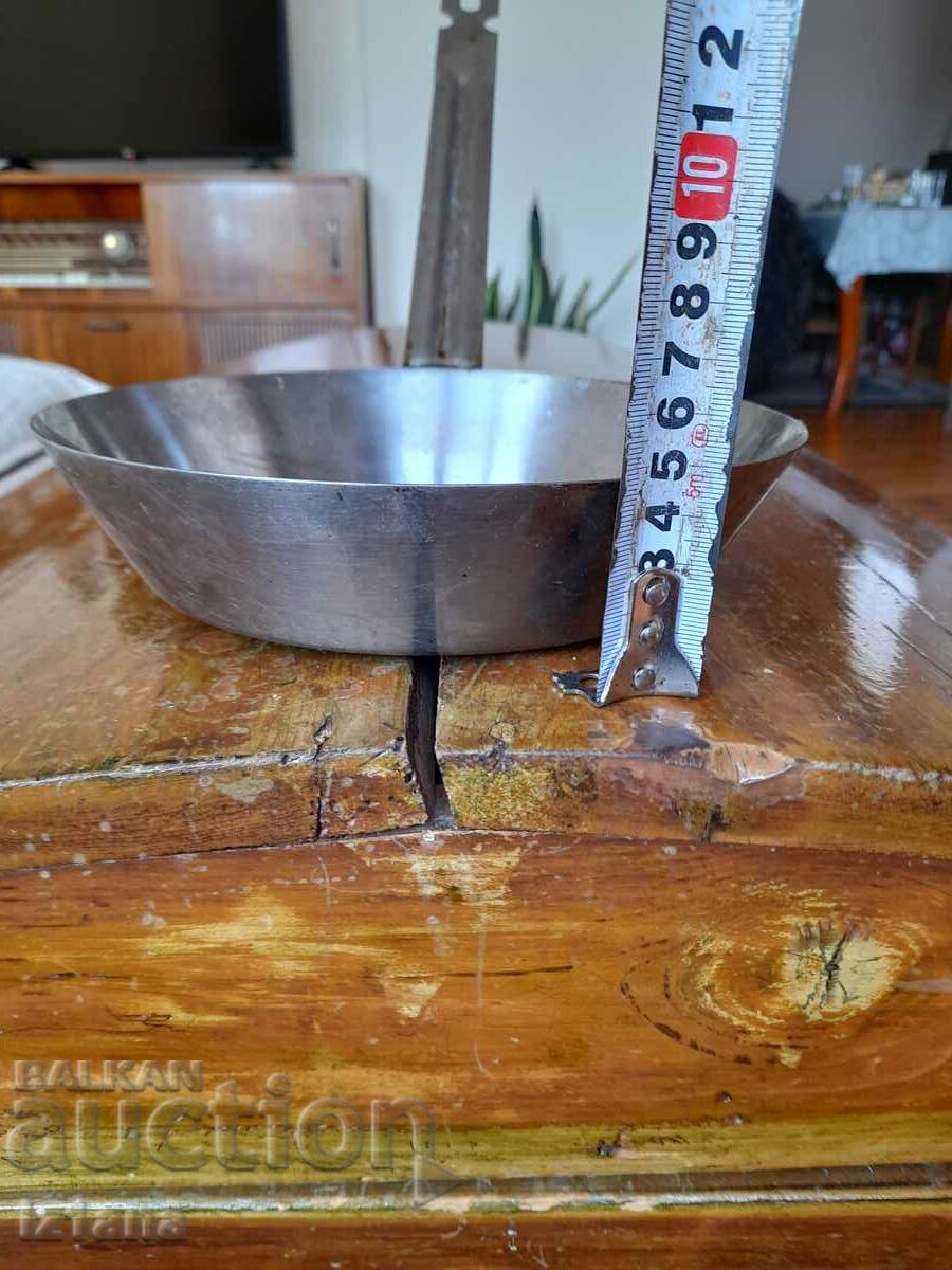 Auction Old stainless steel pan, stainless steel Auction Old stainless steel pan, stainless steel