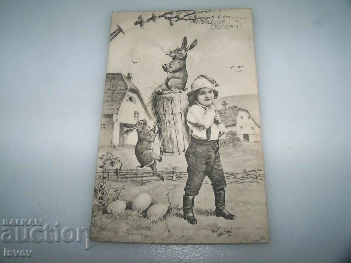 Three old Easter postcards from 1914. - 5
