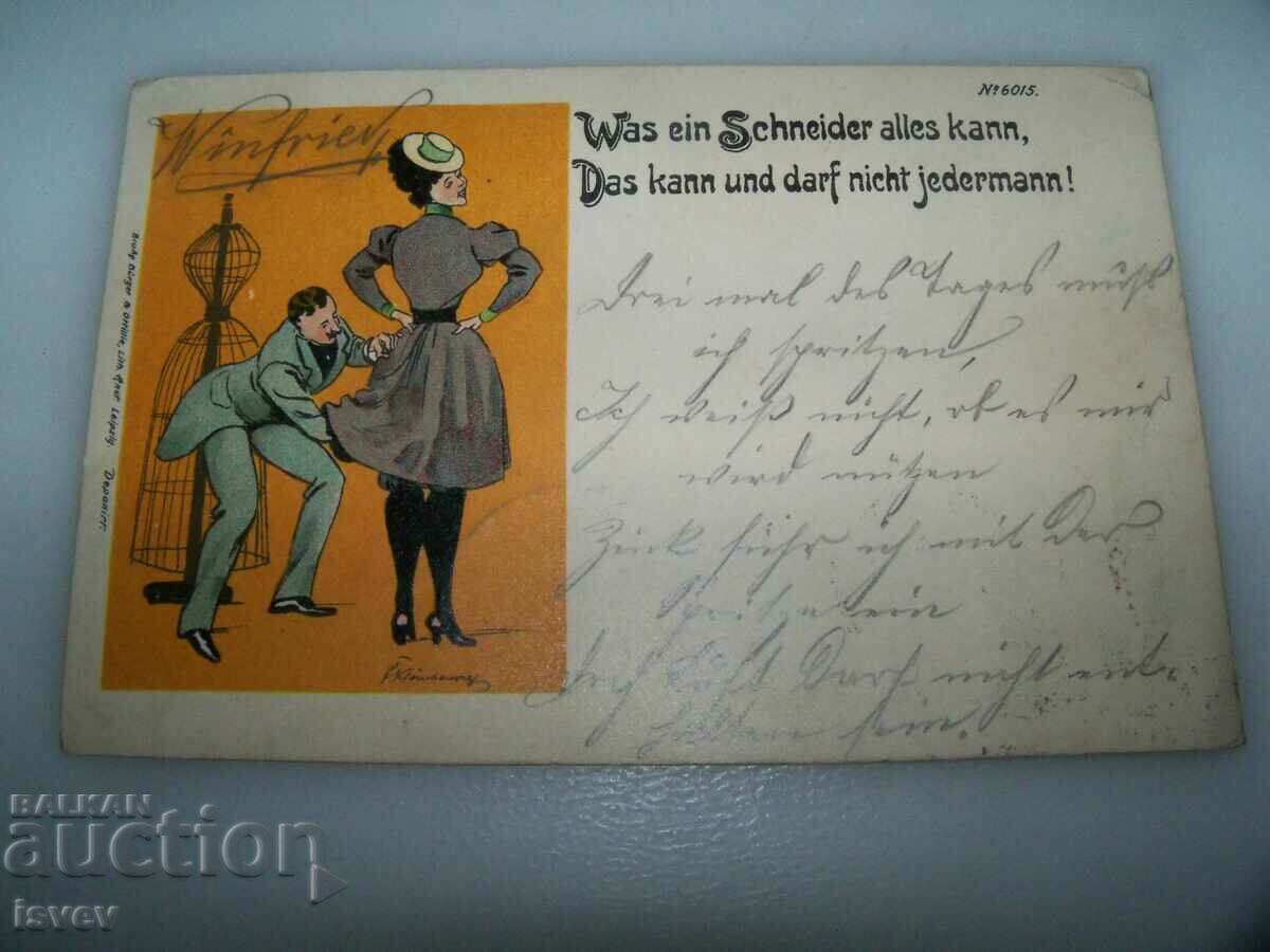 Delivery of Old postcard sent from Vienna Delivery of Old postcard sent from Vienna