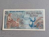 Bancnotă - Indonezia - 2 și 1/2 rupii UNC | 1961