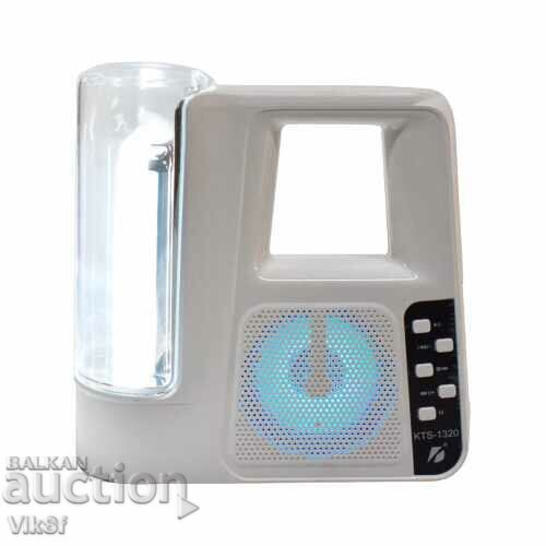Speaker KTS-1320 with bluetooth and built-in flashlight with price 33.50 BGN | € 17.13 Speaker KTS-1320 with bluetooth and built-in flashlight with price 33.50 BGN | € 17.13