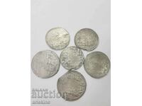 6 τεμ. Τουρκικά οθωμανικά ασημένια συλλεκτικά νομίσματα 19ου αιώνα