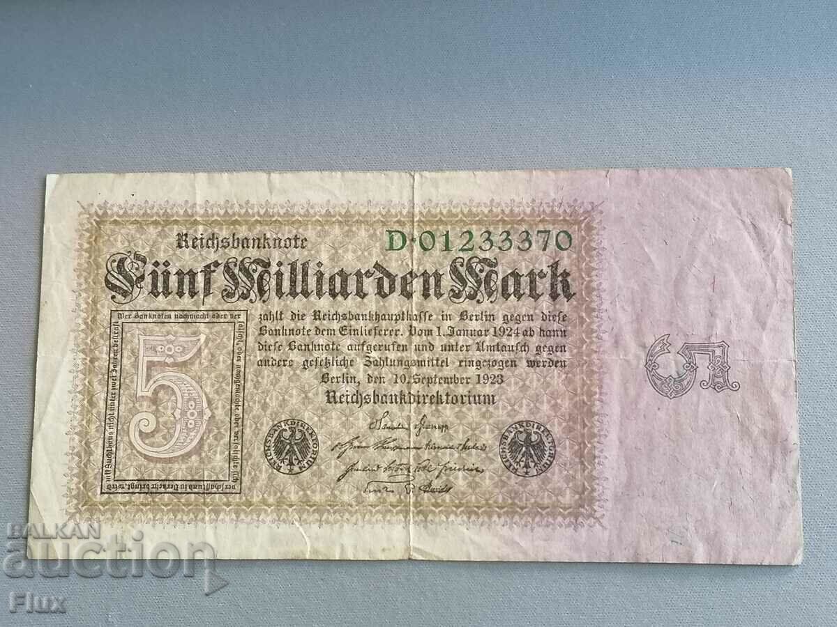Reich Banknote - Germany - 5,000,000 Marks 1923