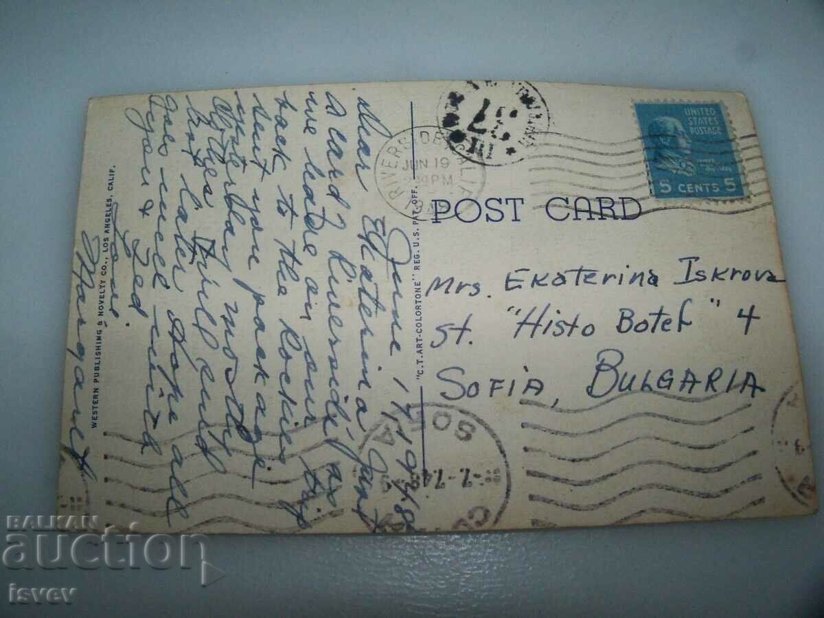 Auction Old postcard Riverside California USA Auction Old postcard Riverside California USA
