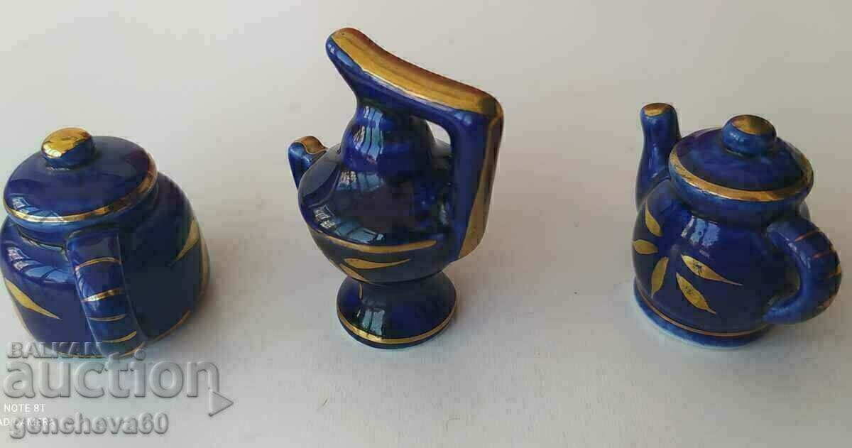 Dollhouse figures - cobalt, porcelain, miniatures - 5