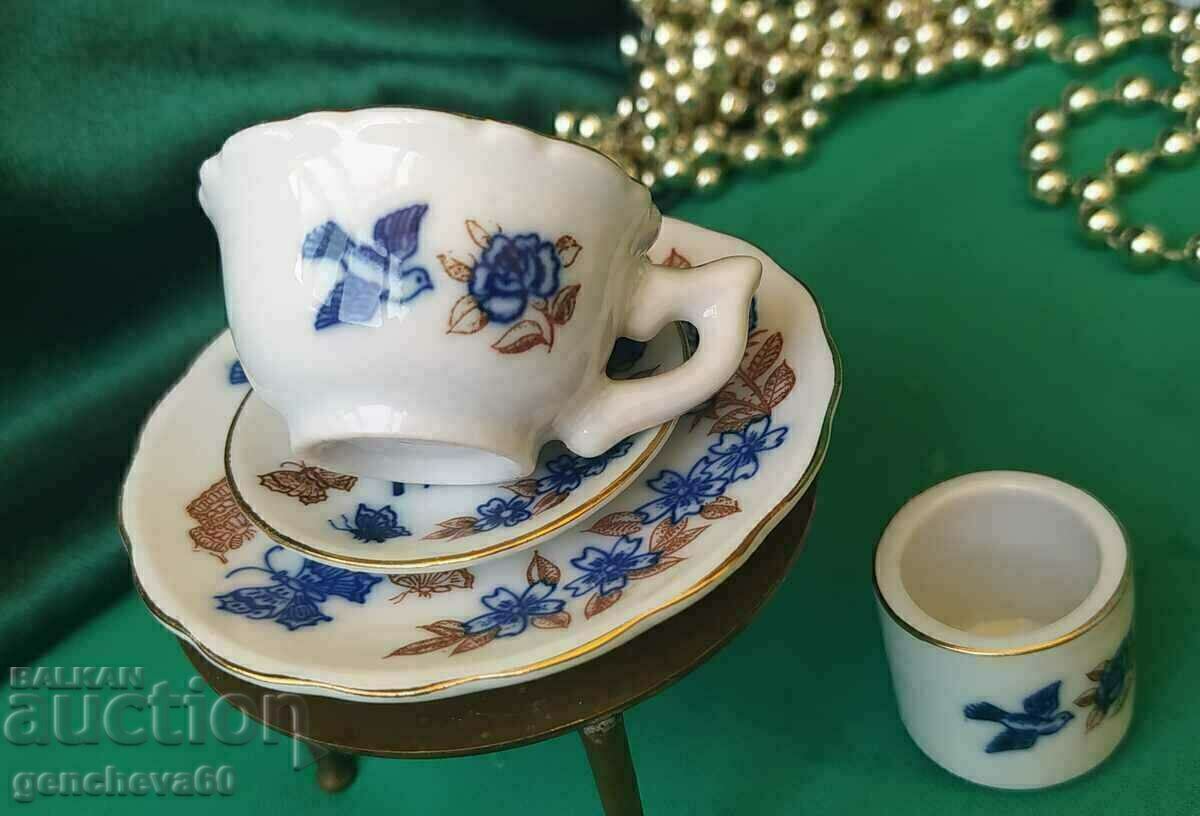 Miniature tea cup set doll house - 7 Miniature tea cup set doll house - 7