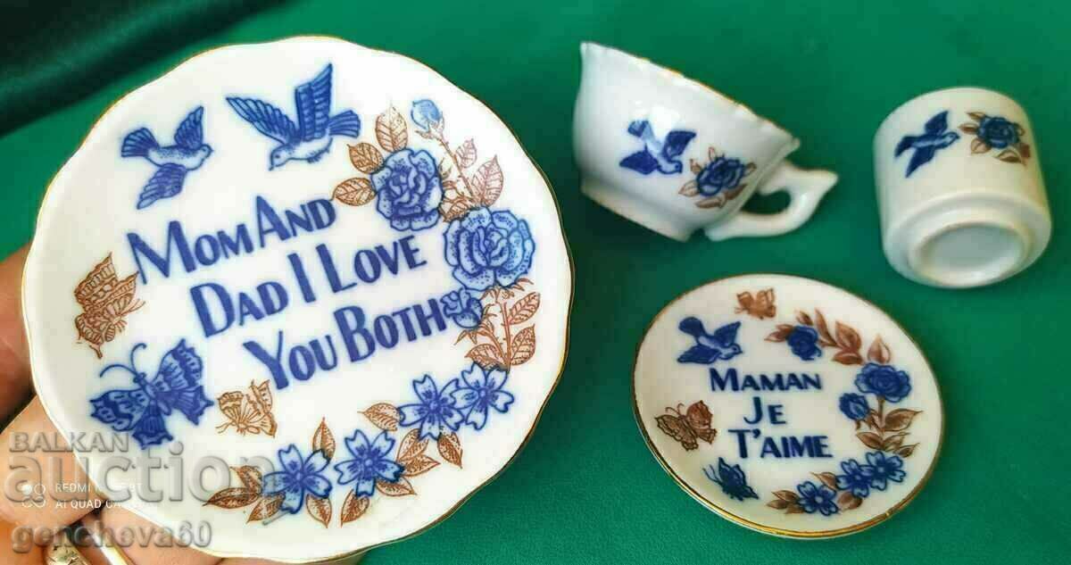 Miniature tea cup set doll house Miniature tea cup set doll house