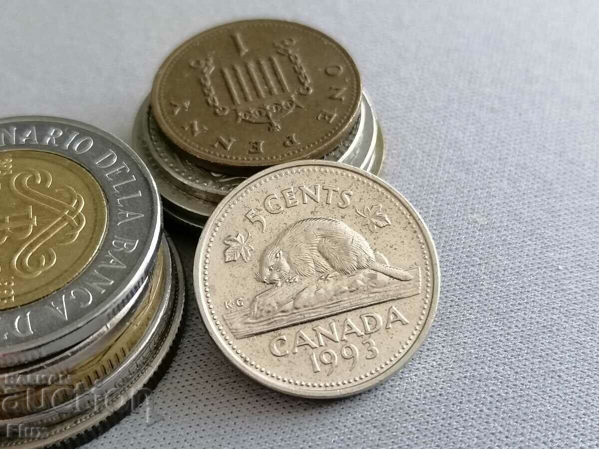 Coin - Canada - 5 cents | 1993