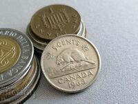 Монета - Канада - 5 цента | 1963г.