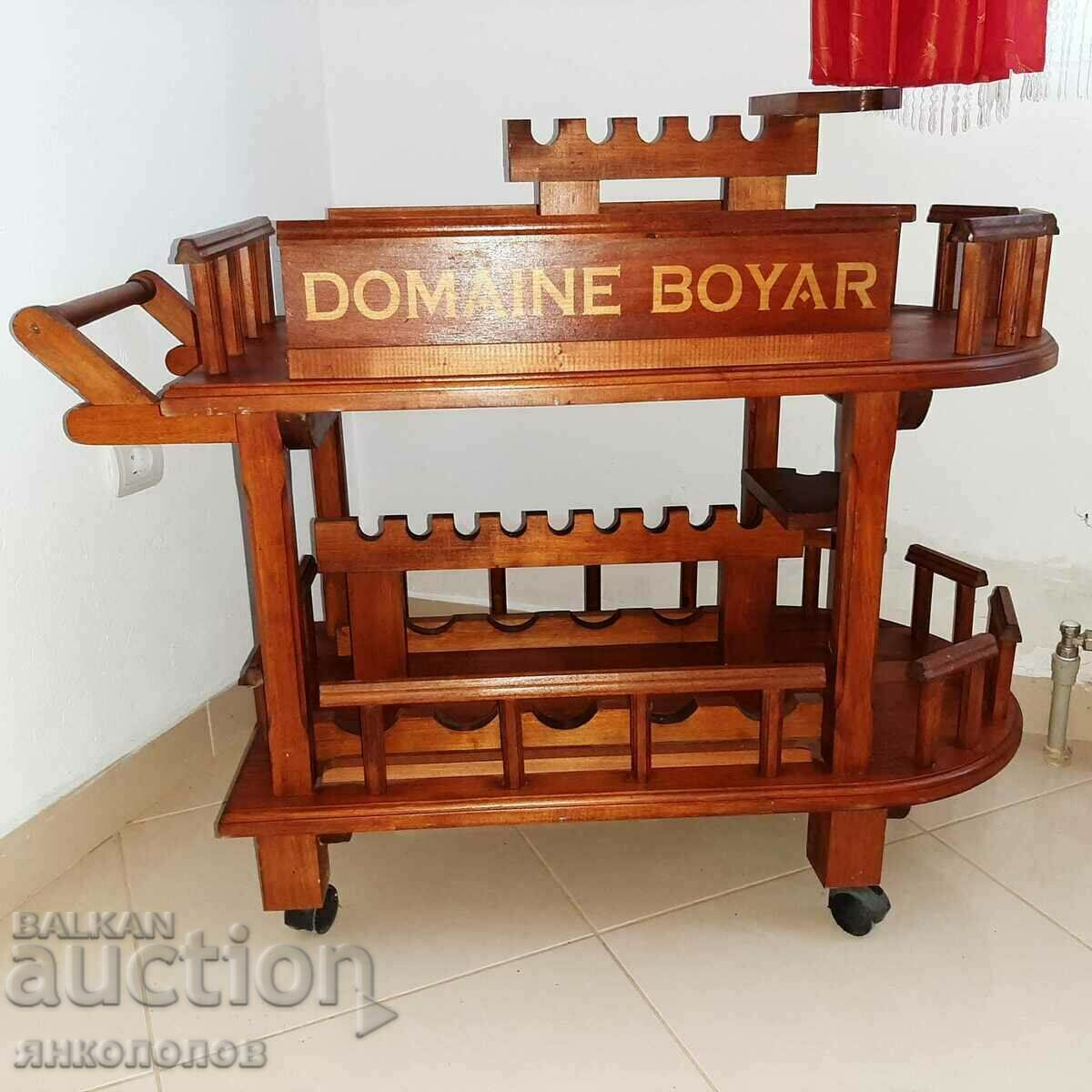 Collectible wine table (cart with wheels)