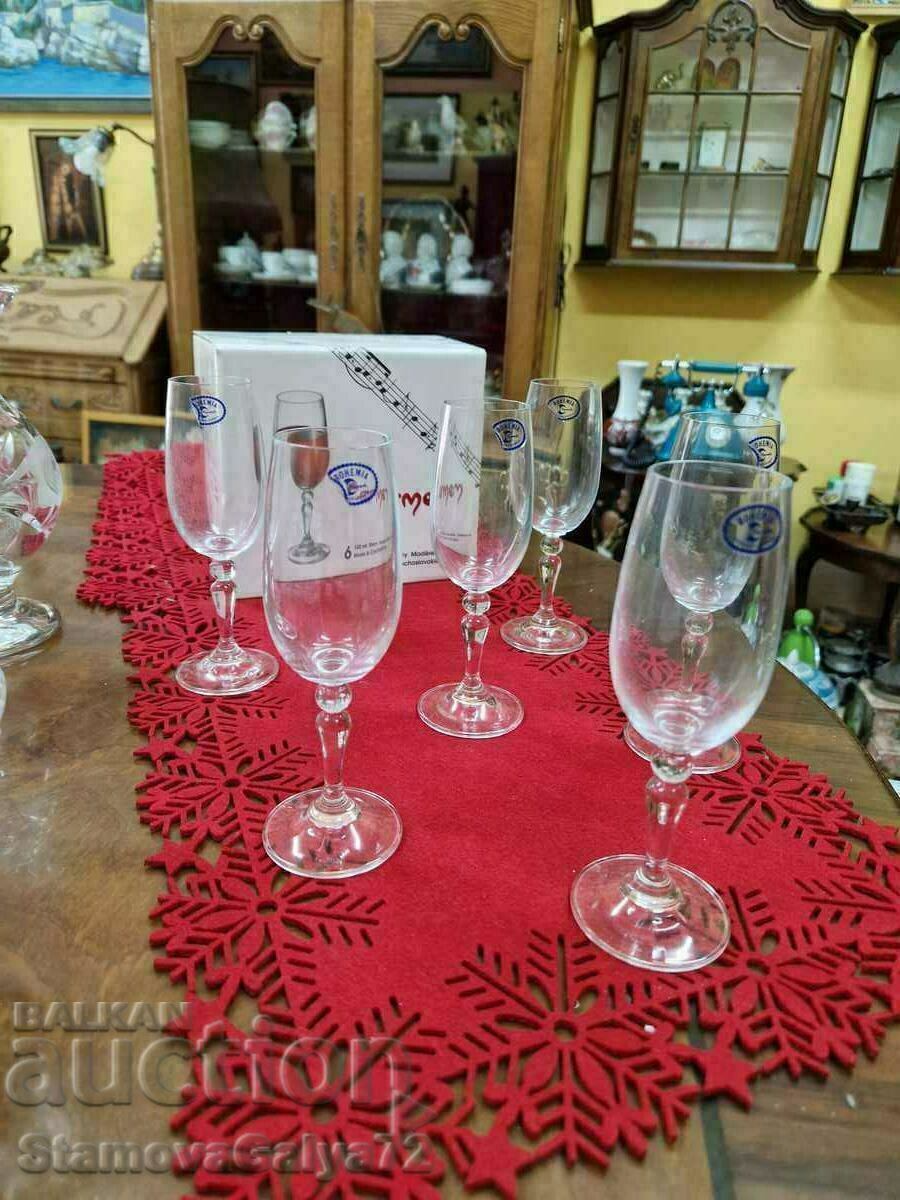 Bohemia Antique Czechoslovak Crystal Service - 6