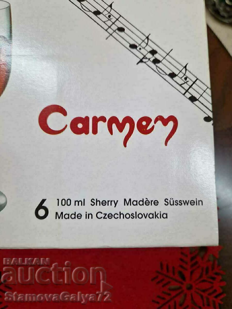 Serviciu de cristal cehoslovac antic Boemia - 7