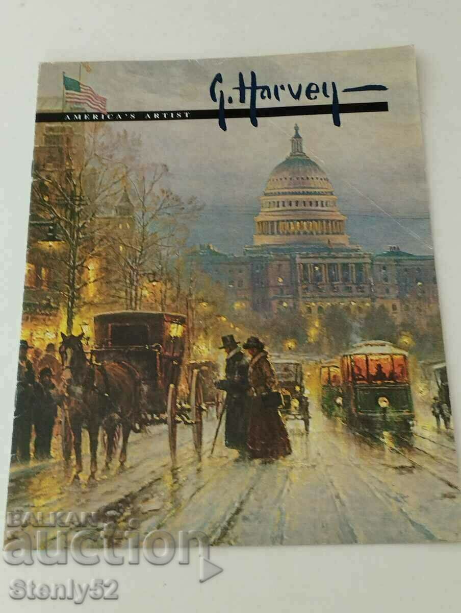 Περιοδικό με φωτογραφίες από πίνακες ζωγραφικής του καλλιτέχνη G.Harvey των ΗΠΑ.