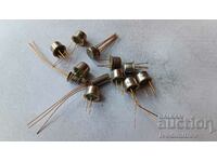 12 transistors with gold-plated legs