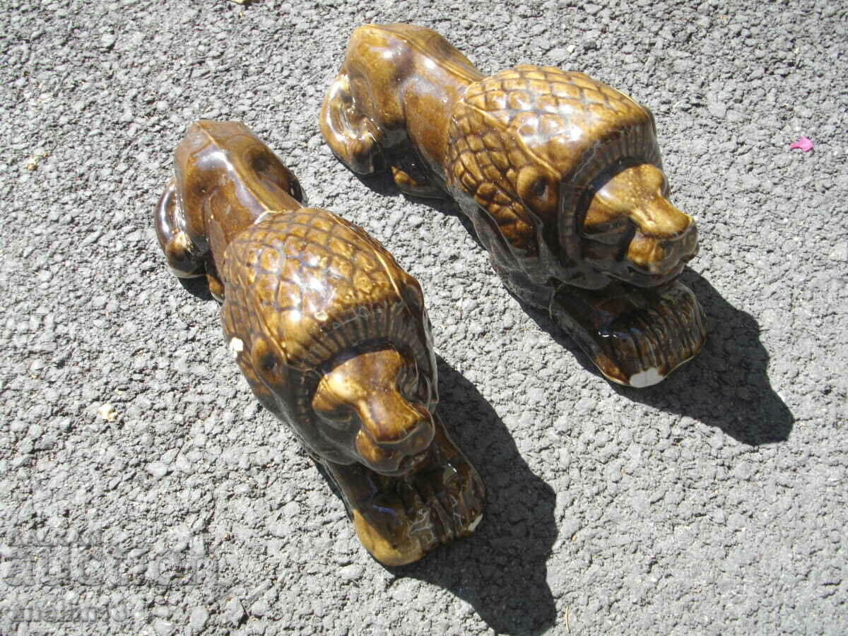 ΠΑΛΙΑ ΒΟΥΛΓΑΡΙΚΗ ΠΟΡΣΕΛΑΝΗ ΔΥΟ ΛΙΟΝΤΑΡΑ - 5