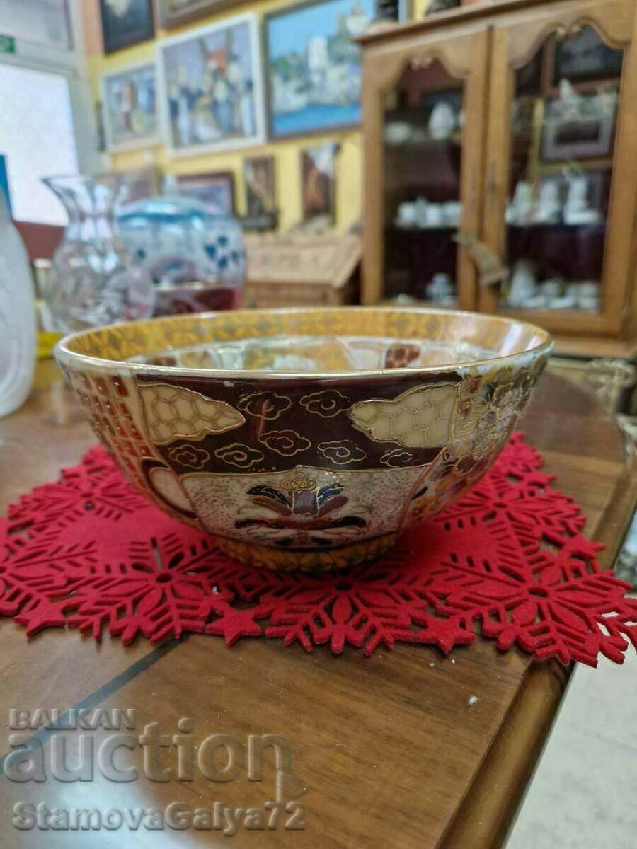 A rare antique Royal Satsuma porcelain bowl