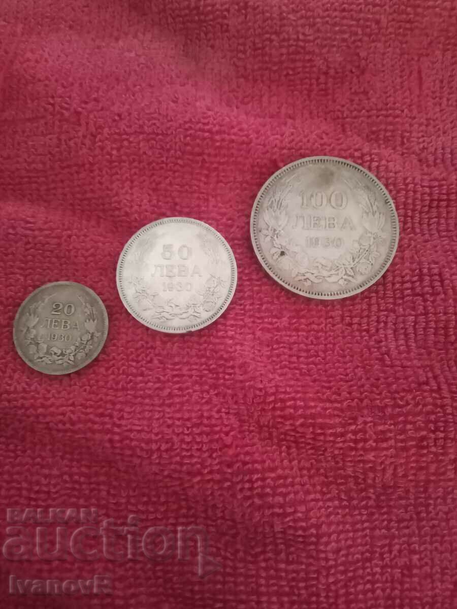 20, 50 and 100 leva 1930 silver 20, 50 and 100 leva 1930 silver