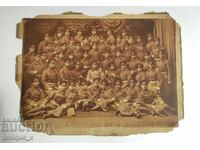 Fotografie militară veche mare - carton dur