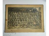 Fotografie militară veche mare - Compania 1 - Regimentul de Infanterie Sofia
