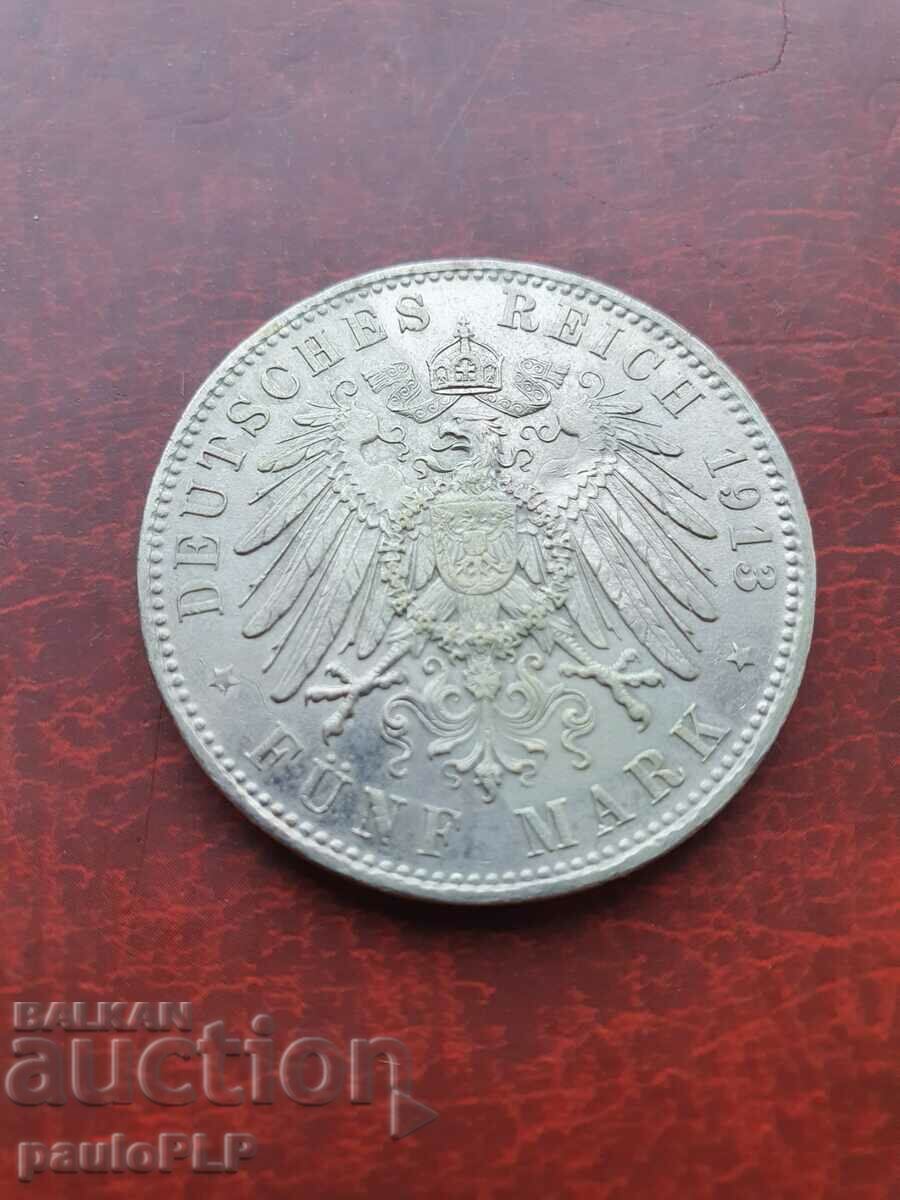5 марки 1913 Германия
