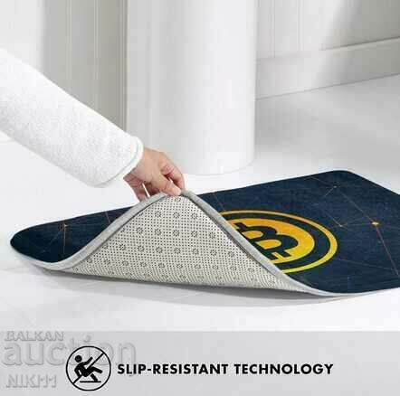 Auction  Bitcoin bathroom mat, carpet, door, bathroom, Bitcoin
