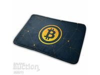 Bitcoin bathroom mat, carpet, door, bathroom, Bitcoin