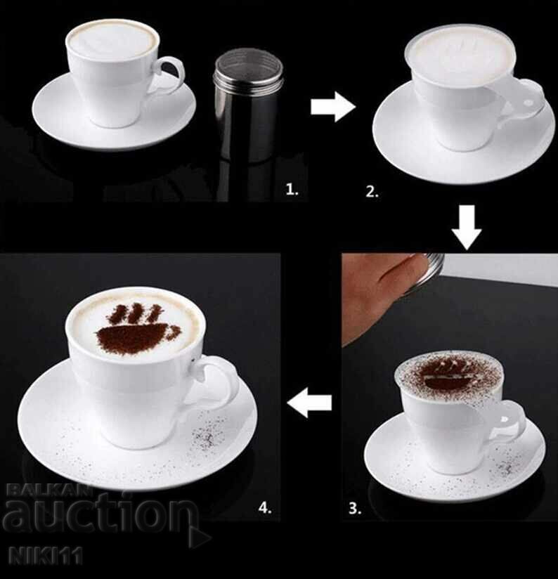 16 pcs. Forms, templates for coffee, cappuccino, milk sweets with price 7.00 BGN | € 3.58 16 pcs. Forms, templates for coffee, cappuccino, milk sweets with price 7.00 BGN | € 3.58