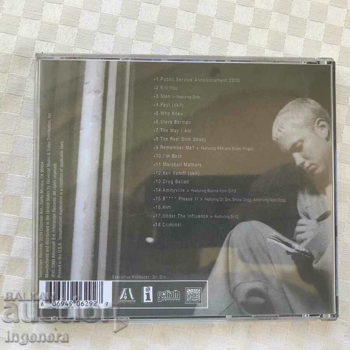 CD CD MUSIC EMINEM with price 7.00 BGN | € 3.58