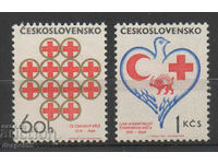 1969. Чехословакия. Годишнини на Червен кръст.