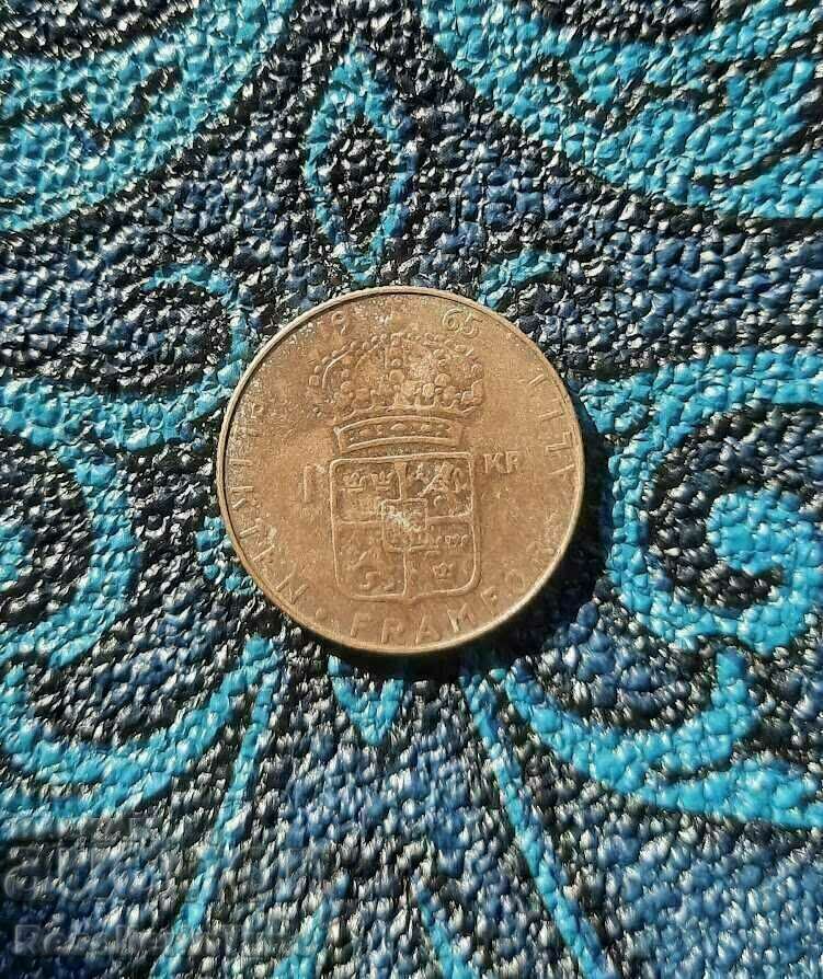 Commemorative coin 1 Krona - Gustaf VI... Commemorative coin 1 Krona - Gustaf VI...