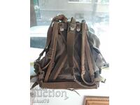 Old Army Military Rucksack with Metal Samar Stamps