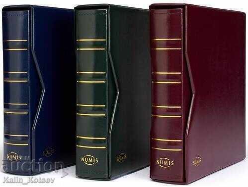 German Numis coin album with leather case