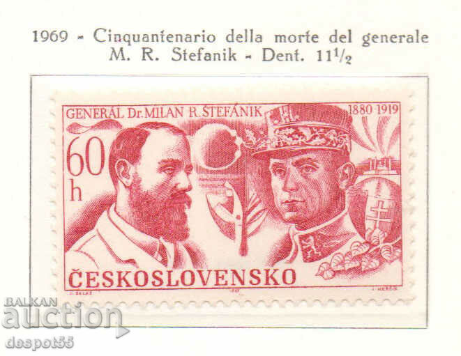 1969. Cehoslovacia. 50 de ani de la moartea generalului Stefanik.