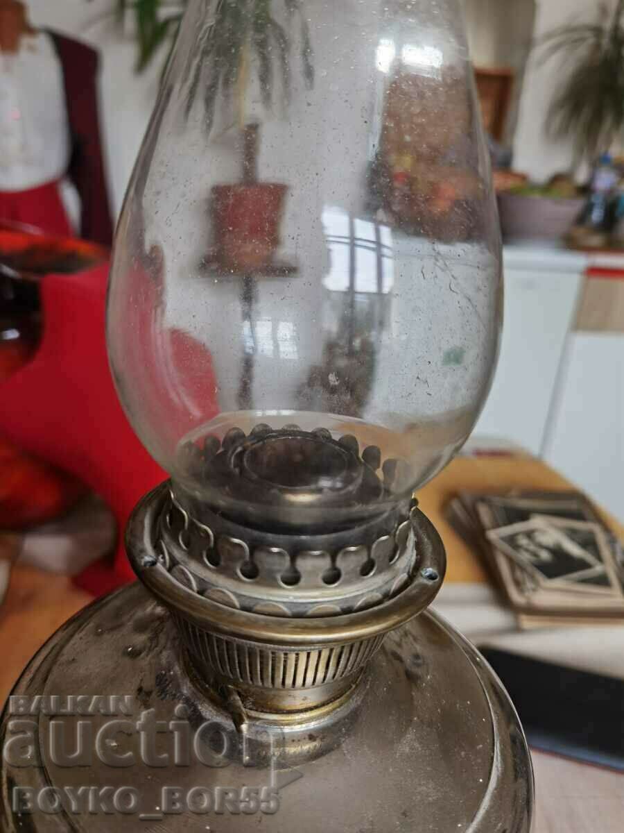 Antique Bronze Austrian DITMAR Gas Lamp with Bottle - 6