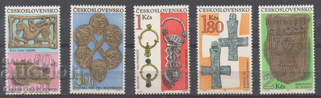 1969. Czechoslovakia. Antiques found in Bohemia and Slovakia.