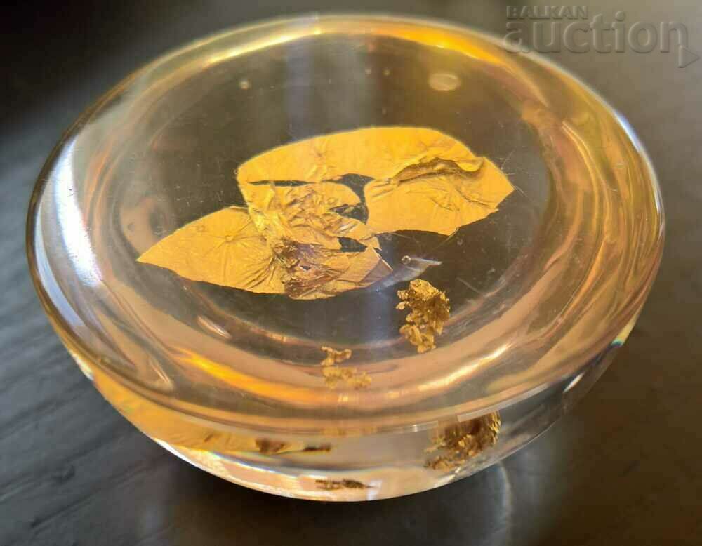 Φυσικό σφραγισμένο δείγμα ψήγματος χρυσού