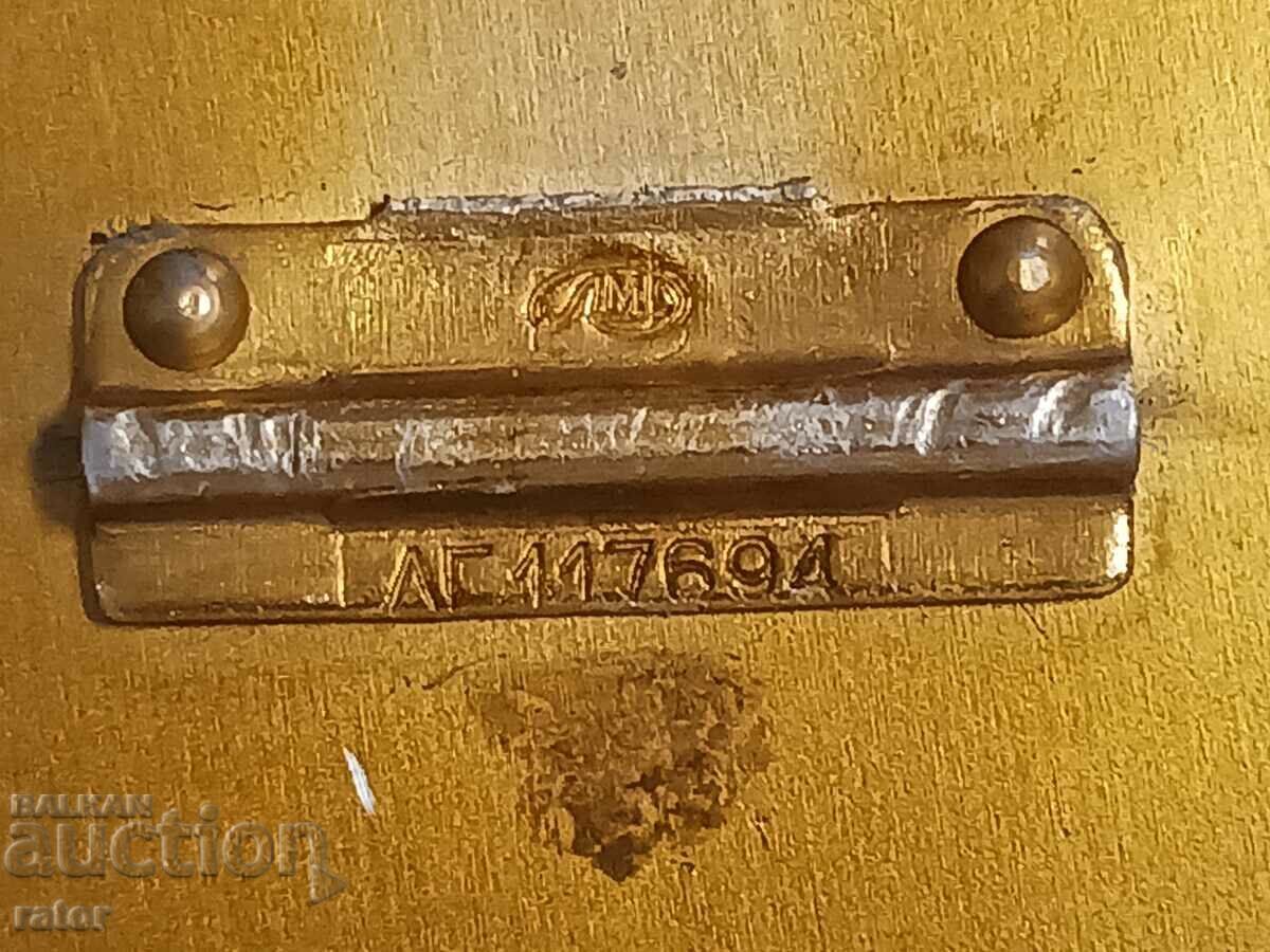 Licitație Placă mare de birou, panou de bronz - LENIN. Rusia, URSS