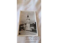Пощенска картичка Ботевград Кулата с градския часовник 1963