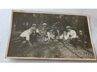 Photo Kalotina Officers men and women on a picnic 1932