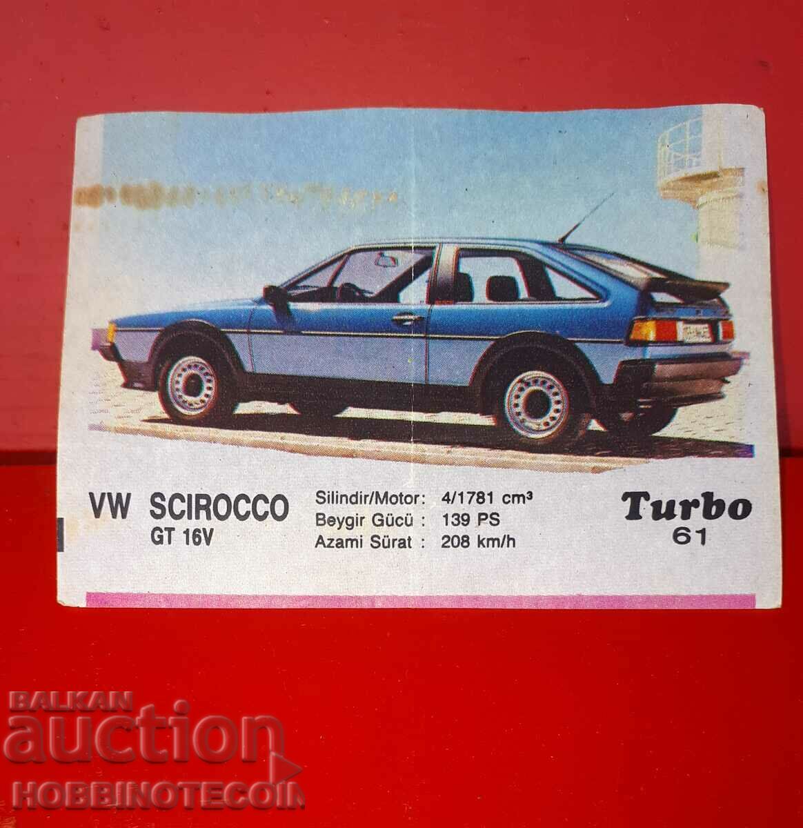 КАРТИНКА ТУРБО TURBO N 61 VW SCIROCCO GT 16V
