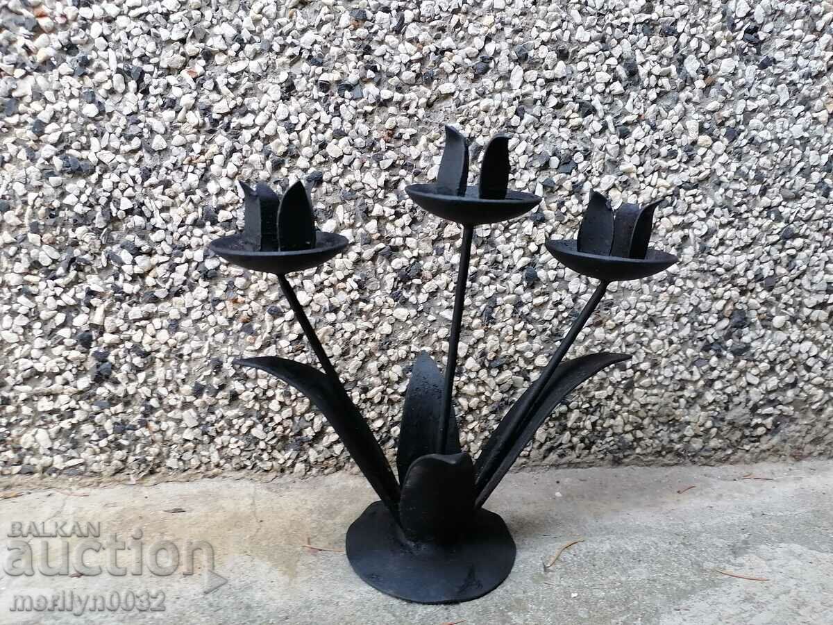 Licitație Steaua sfeșnic din fier forjat lumanari Licitație Steaua sfeșnic din fier forjat lumanari