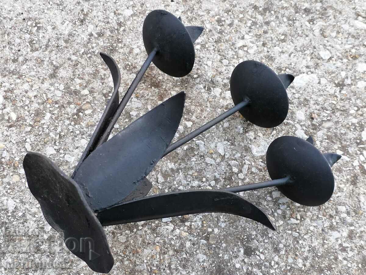 Steaua sfeșnic din fier forjat lumanari - 5 Steaua sfeșnic din fier forjat lumanari - 5