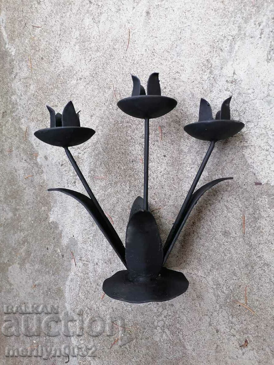 Steaua sfeșnic din fier forjat lumanari - 7 Steaua sfeșnic din fier forjat lumanari - 7